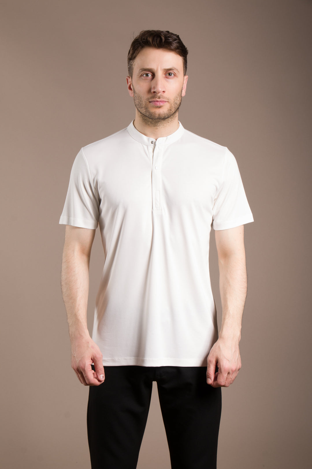Çıtçıtlı Soft O Yaka T-Shirt