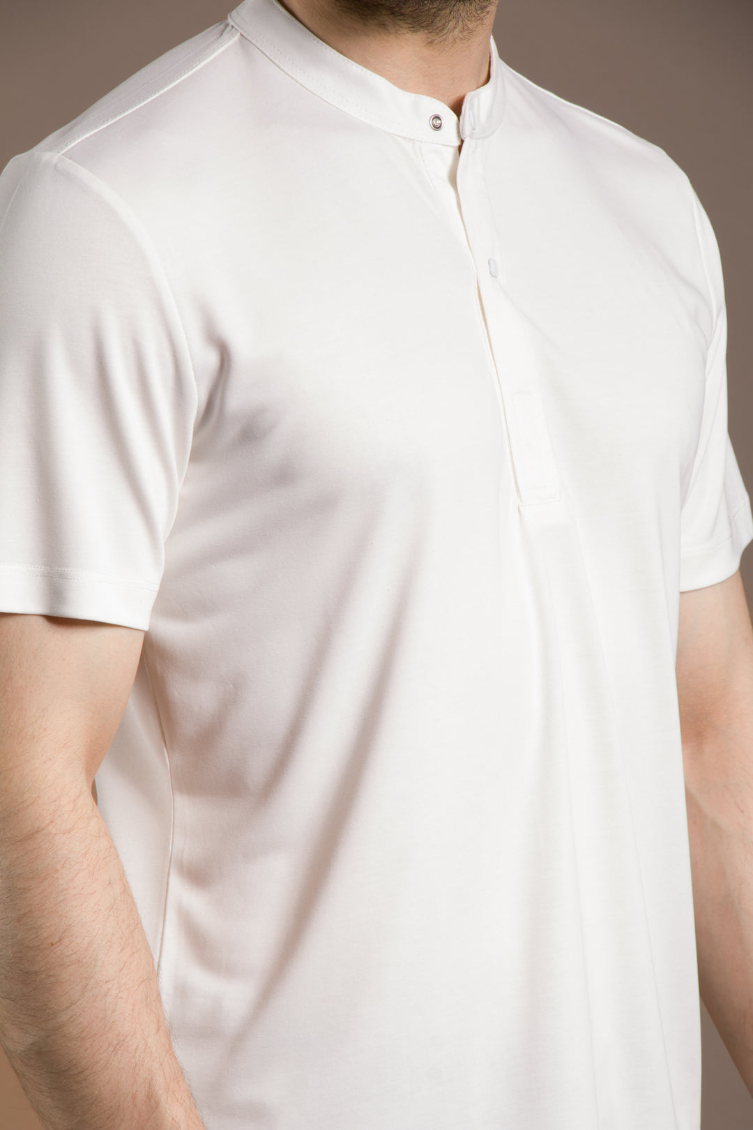 Çıtçıtlı Soft O Yaka T-Shirt