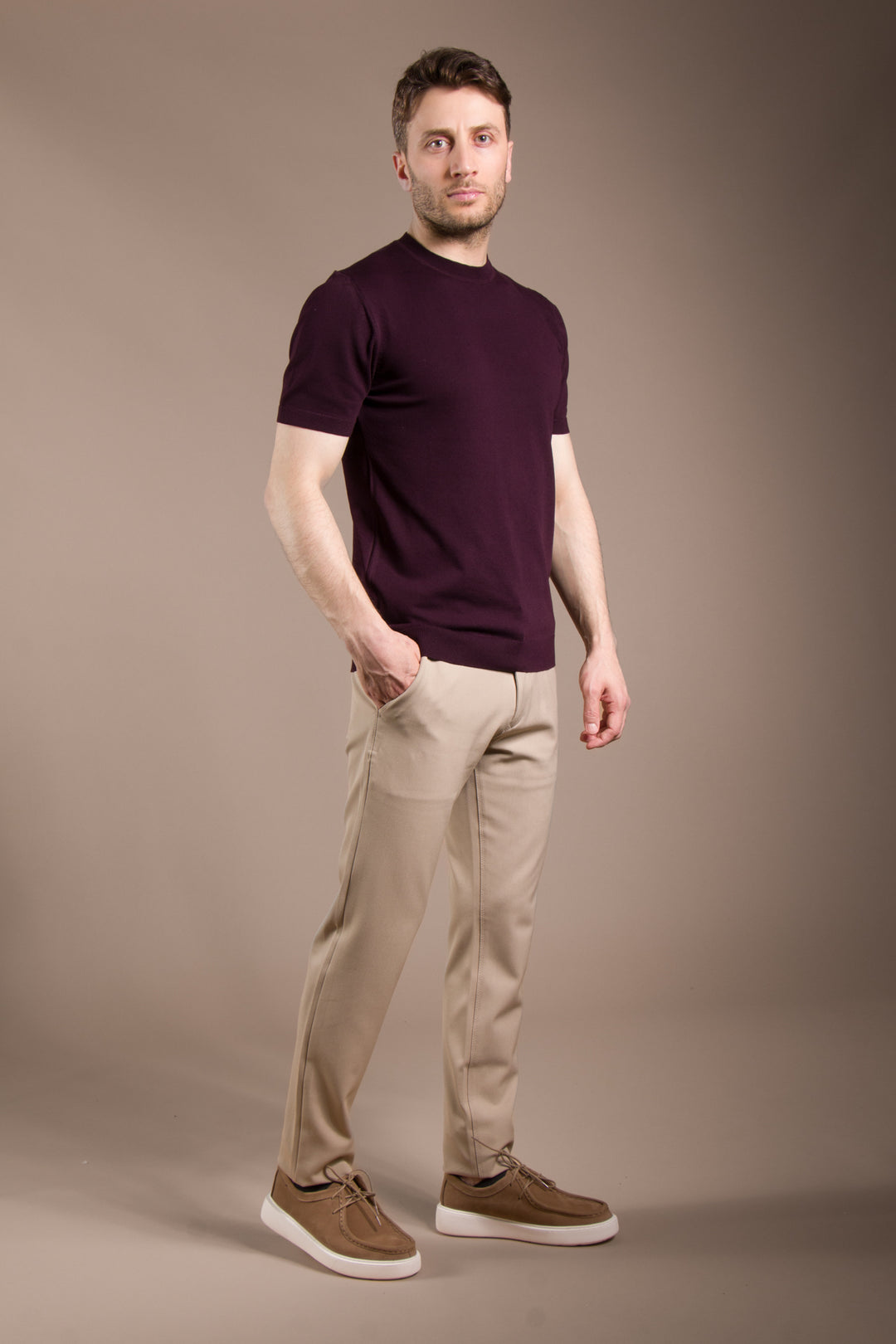 Basic Triko O Yaka T-Shirt