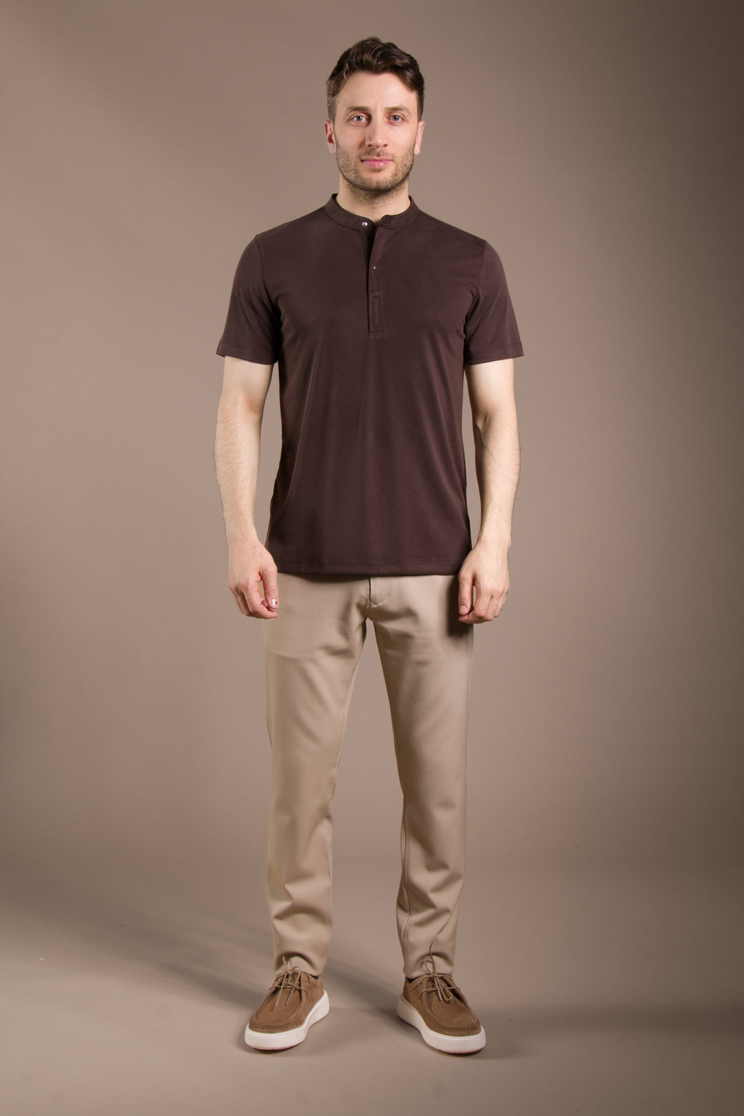Çıtçıtlı Soft O Yaka T-Shirt