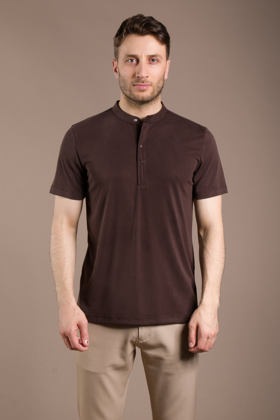 Çıtçıtlı Soft O Yaka T-Shirt