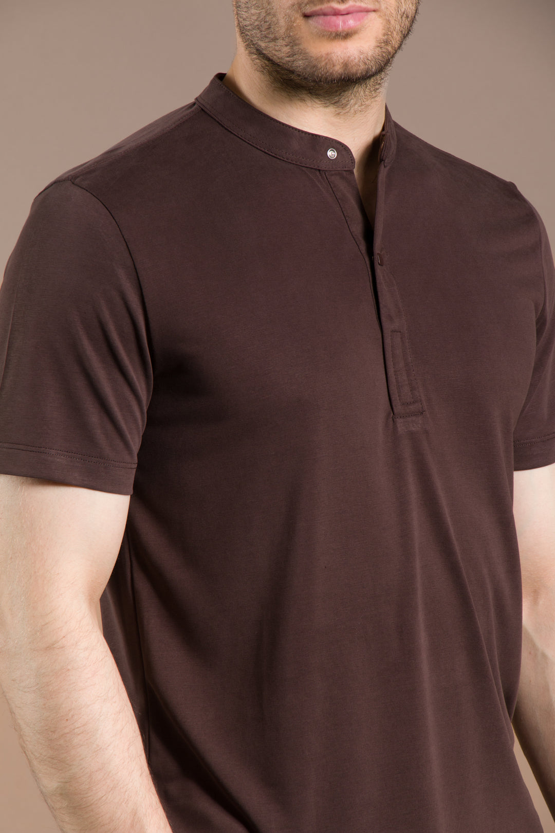 Çıtçıtlı Soft O Yaka T-Shirt