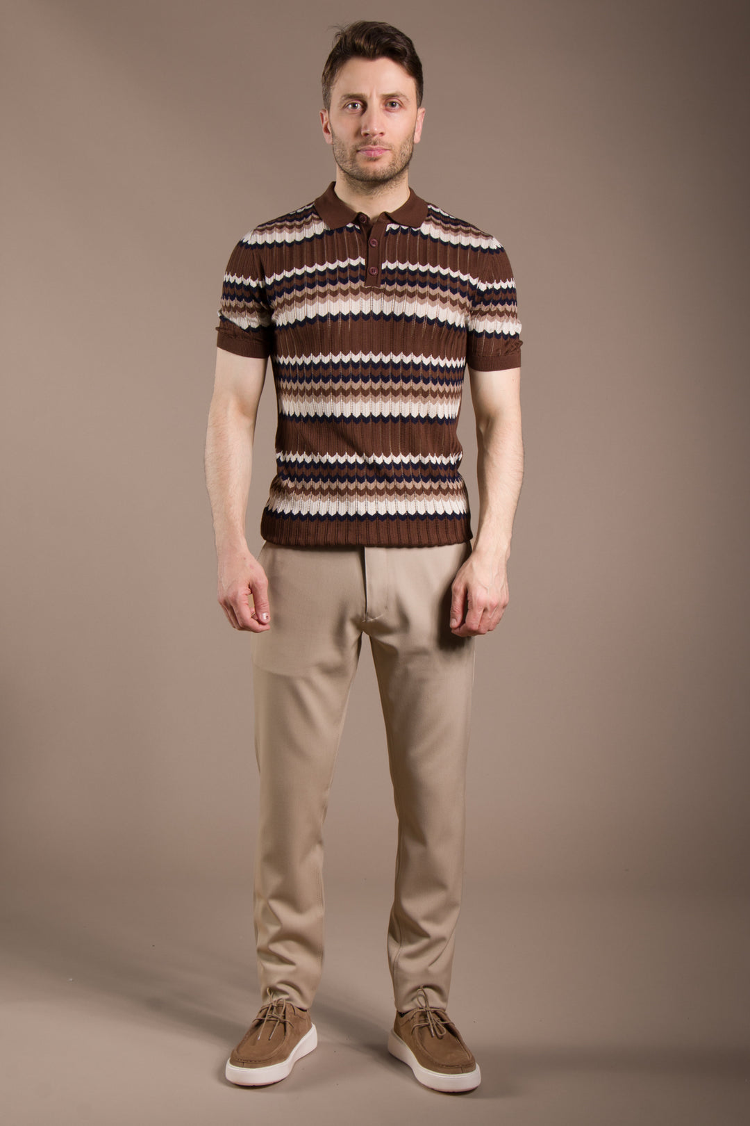 Batik Desen Polo Yaka T-Shirt