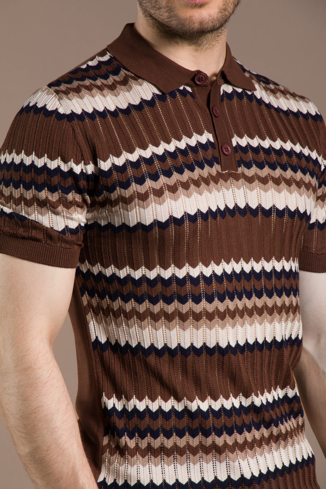 Batik Desen Polo Yaka T-Shirt