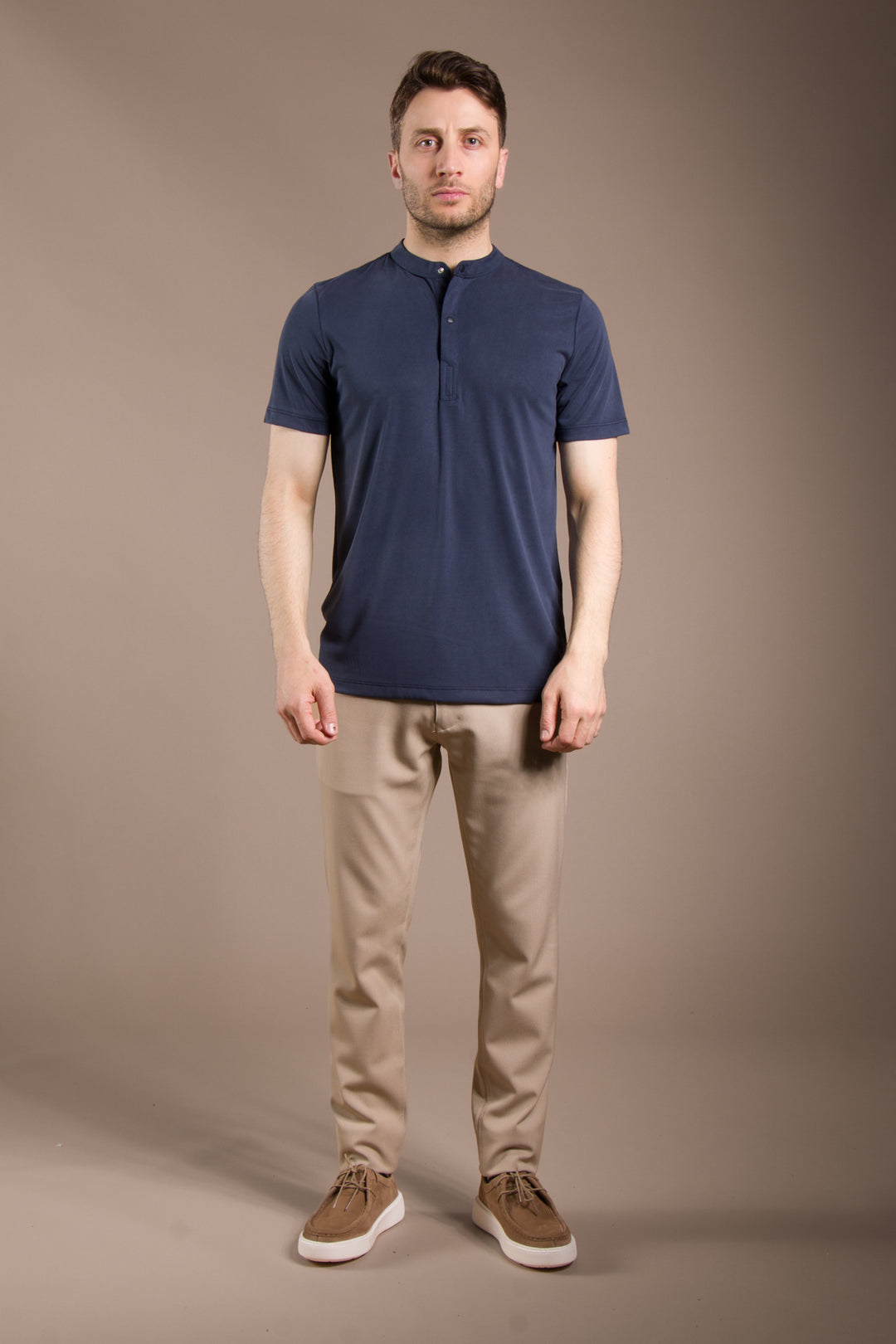 Çıtçıtlı Soft O Yaka T-Shirt