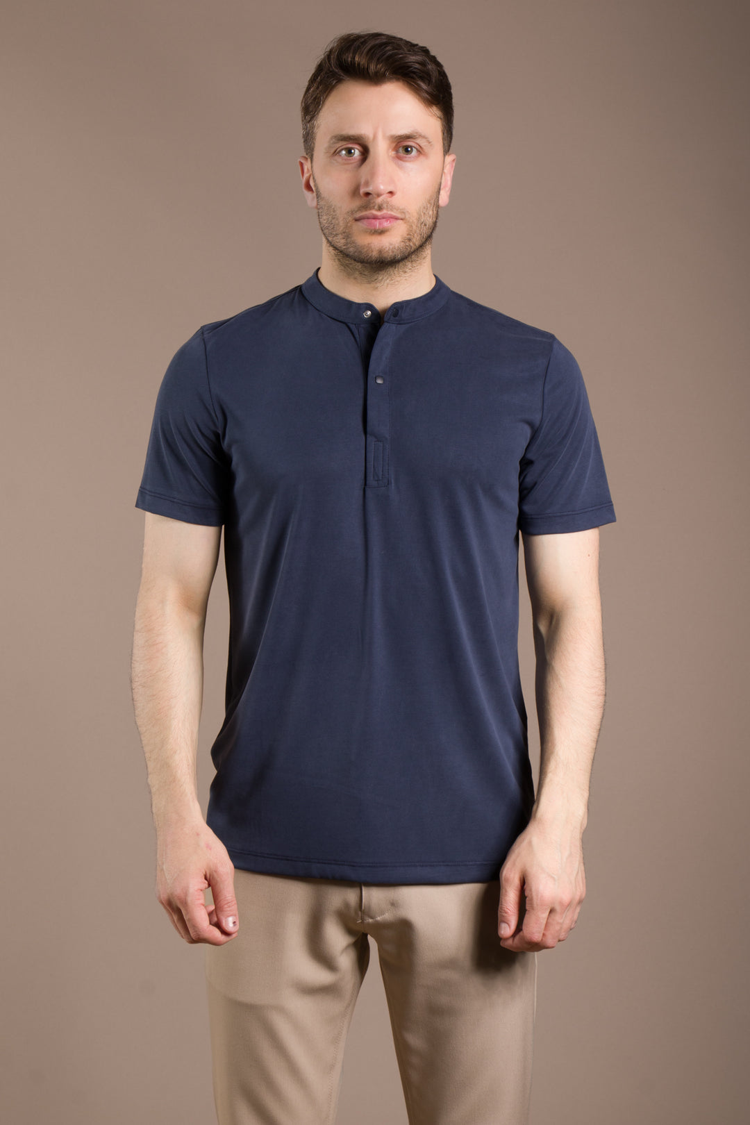 Çıtçıtlı Soft O Yaka T-Shirt