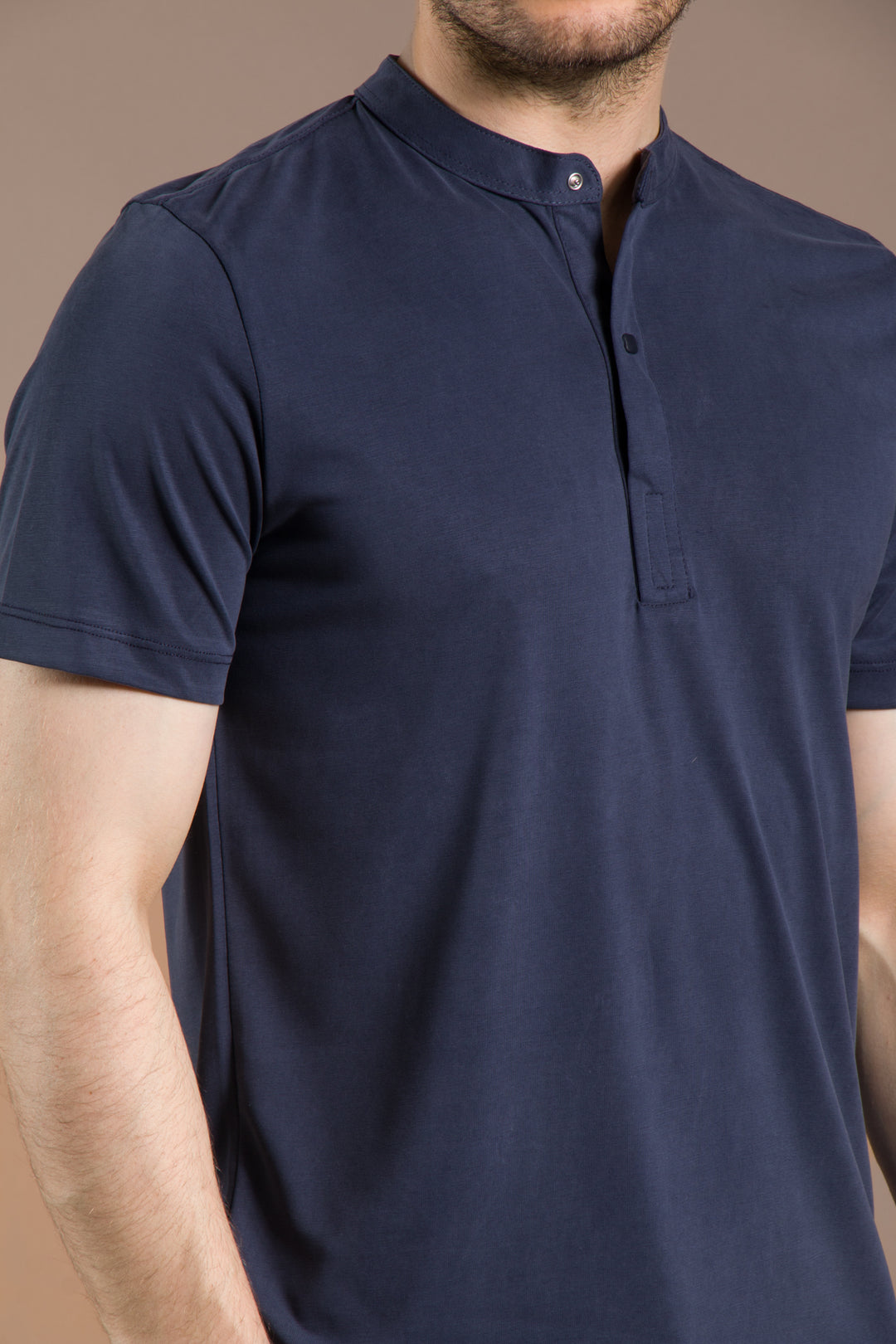 Çıtçıtlı Soft O Yaka T-Shirt
