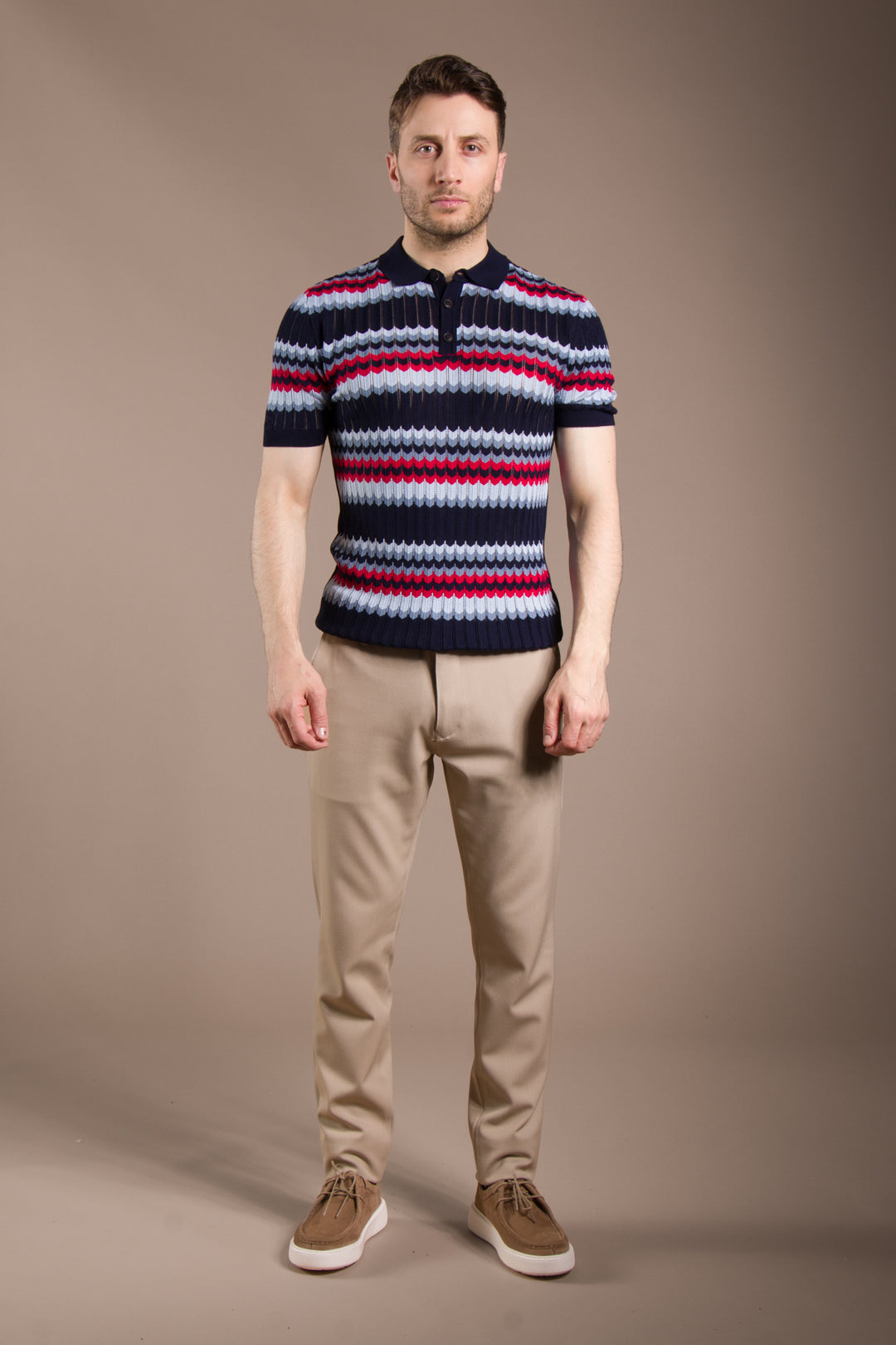 Batik Desen Polo Yaka T-Shirt