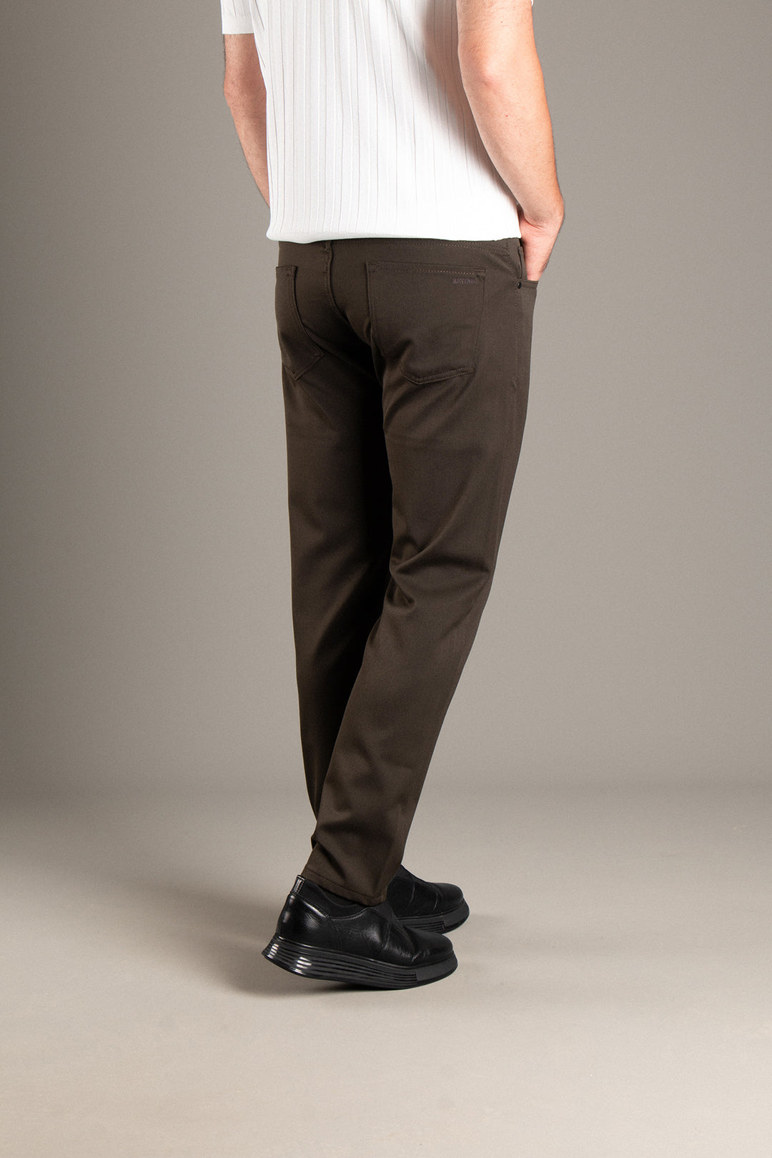 Slim Fit Basic Keten Pantolon