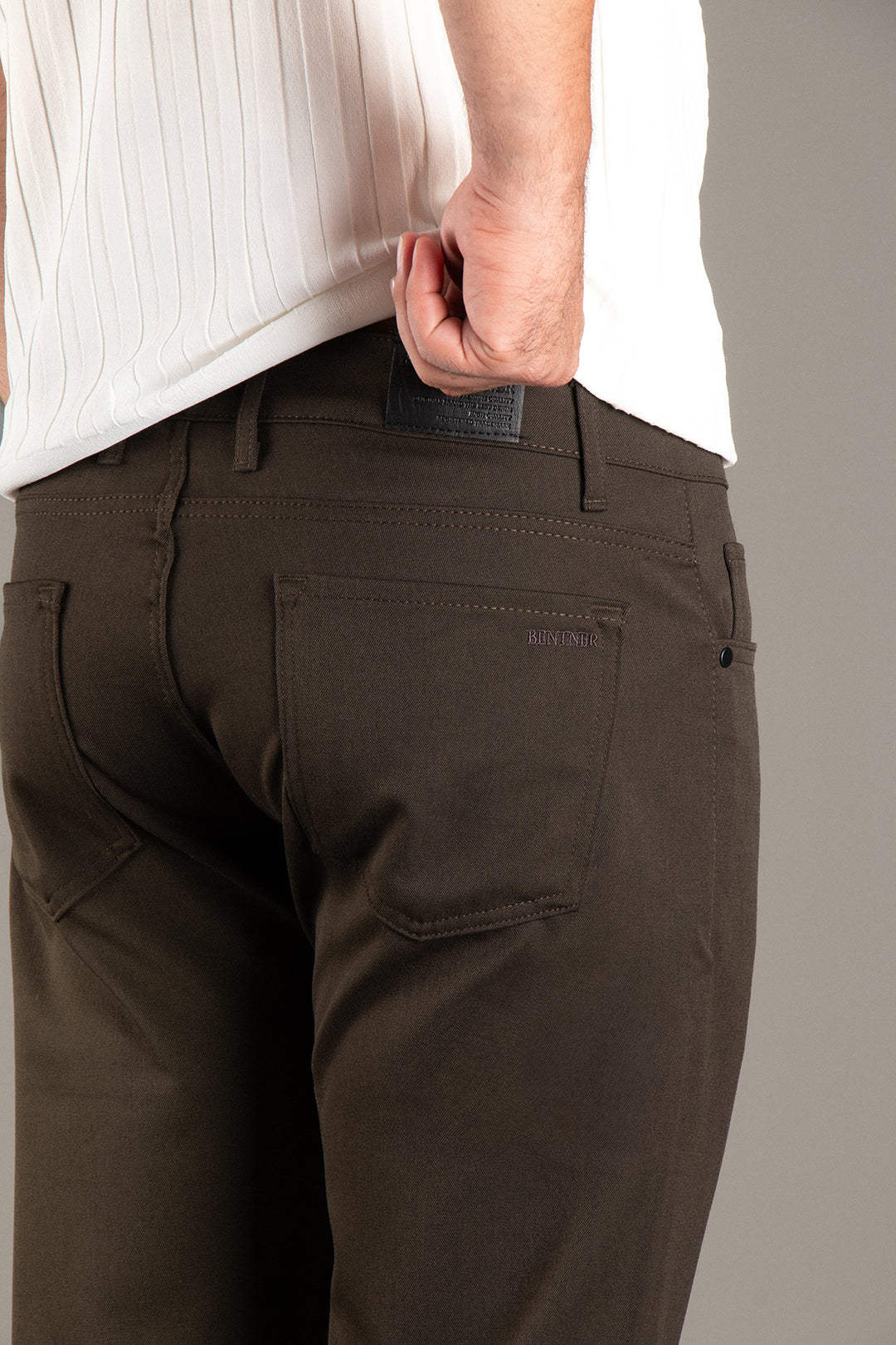 Slim Fit Basic Keten Pantolon