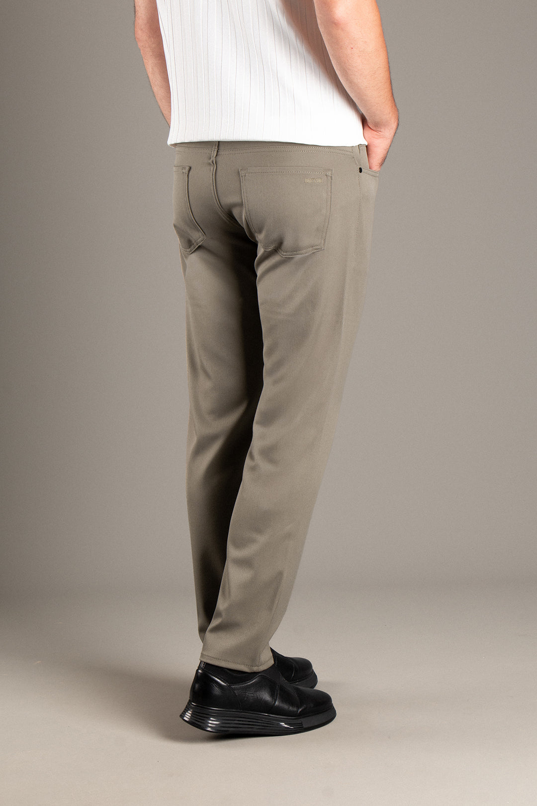 Slim Fit Basic Keten Pantolon
