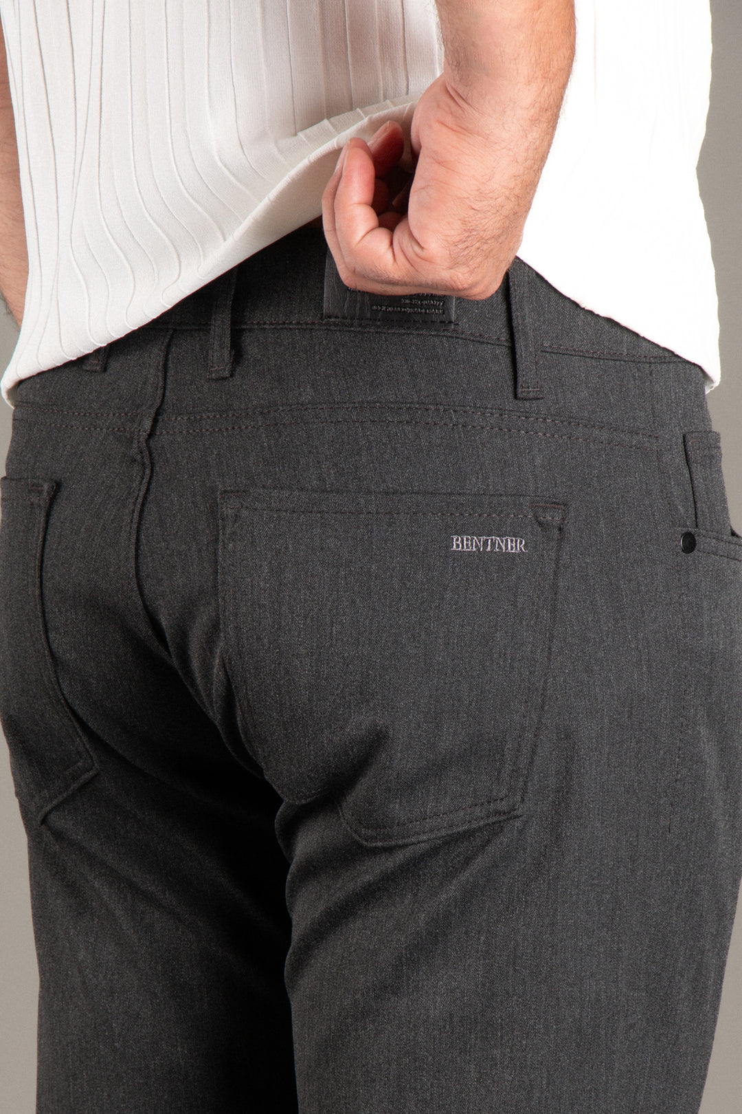 Slim Fit Basic Keten Pantolon