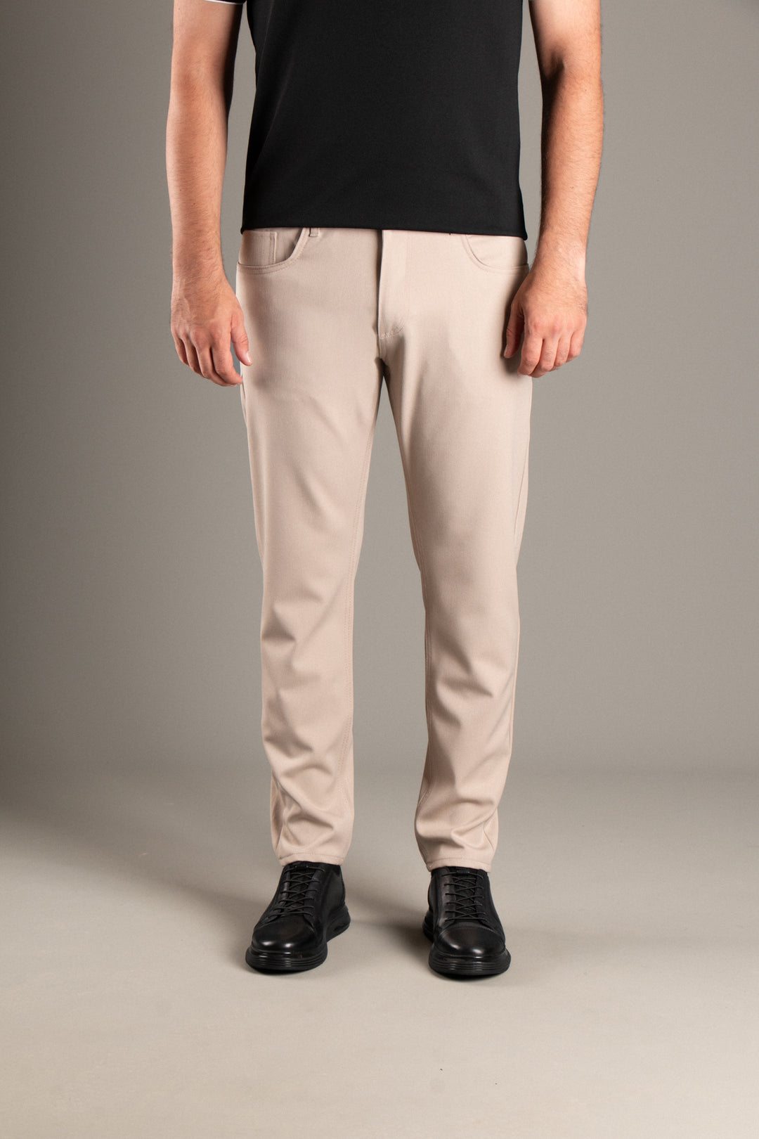 Slim Fit Basic Keten Pantolon