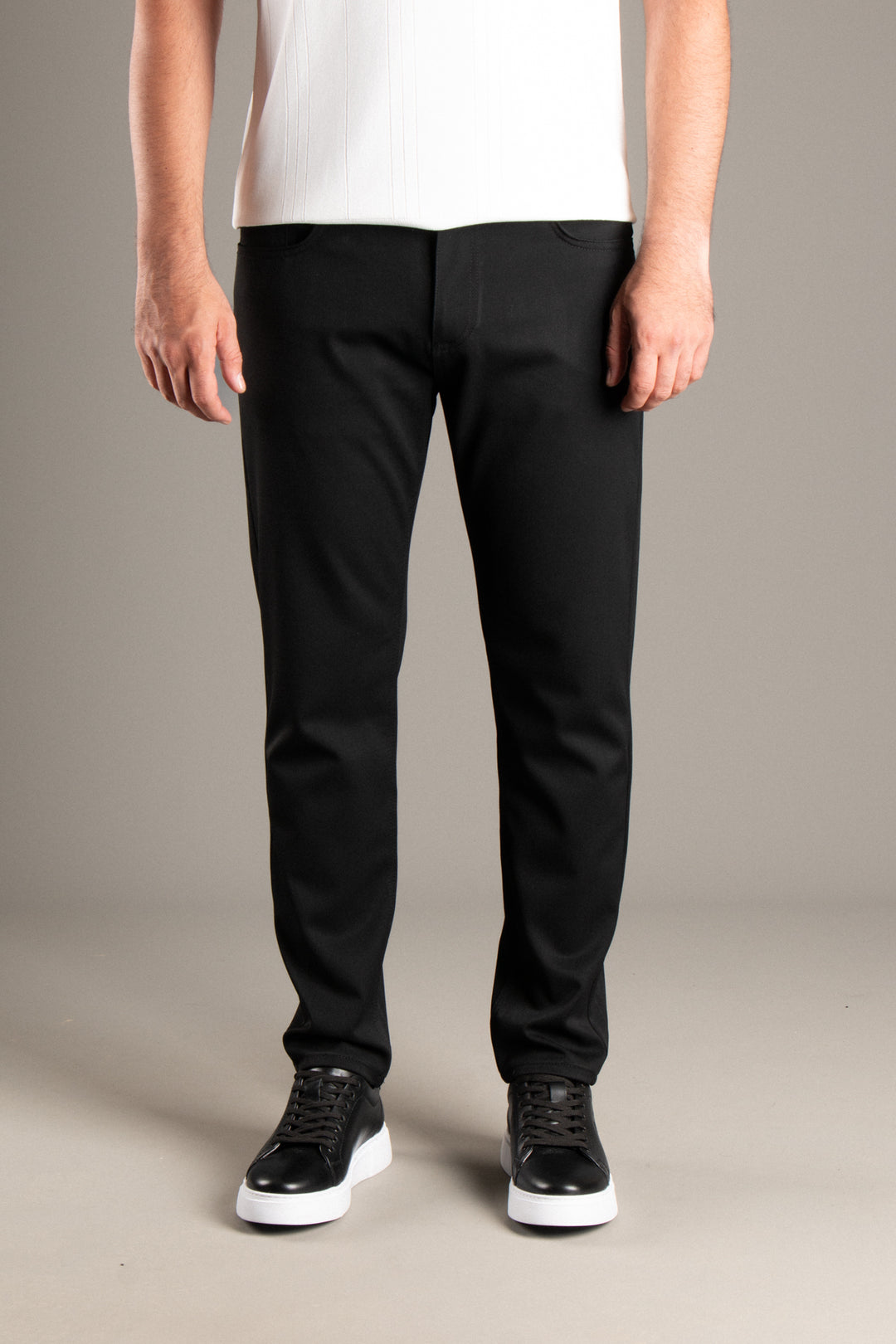 Slim Fit Basic Keten Pantolon
