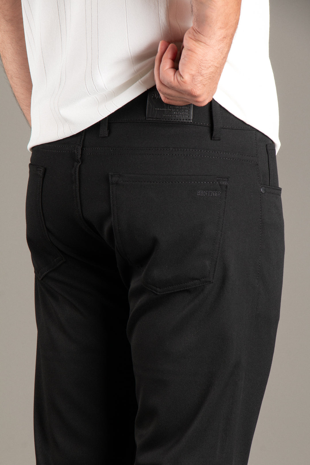 Slim Fit Basic Keten Pantolon