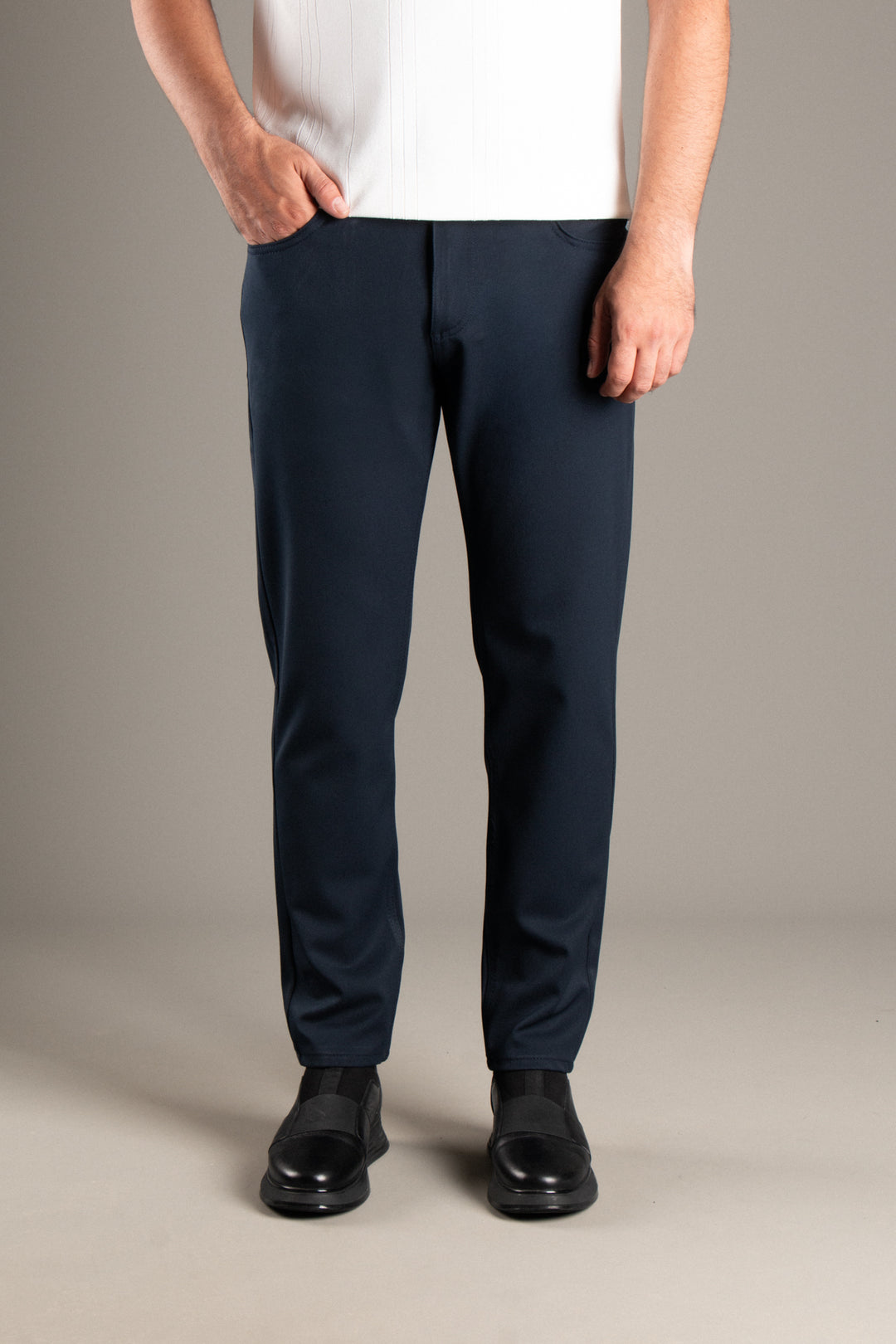 Slim Fit Basic Keten Pantolon