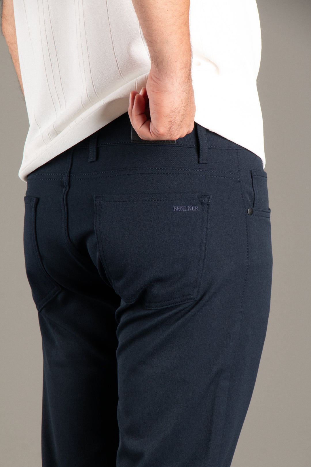 Slim Fit Basic Keten Pantolon