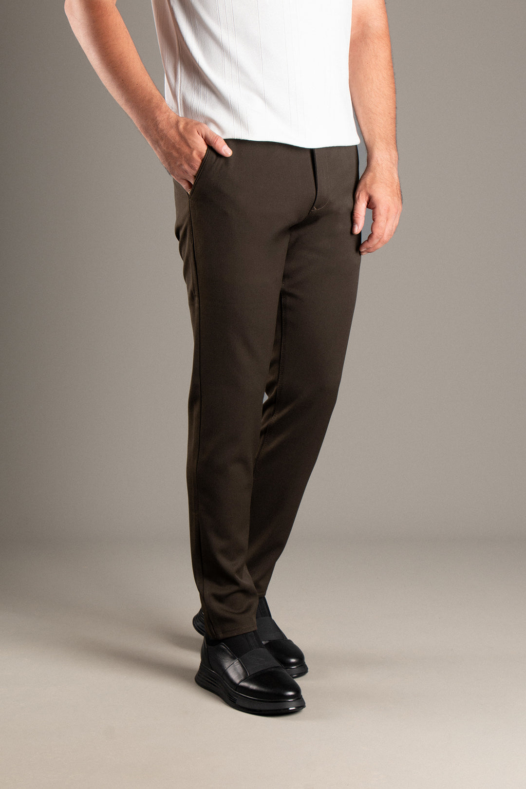 Slim Fit Keten Pantolon