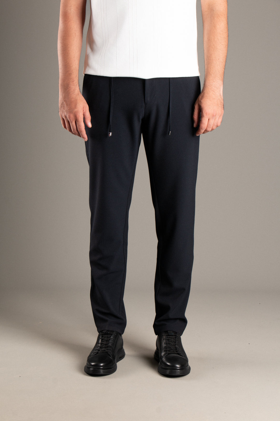 Slim Fit Gofre İpli Jogger