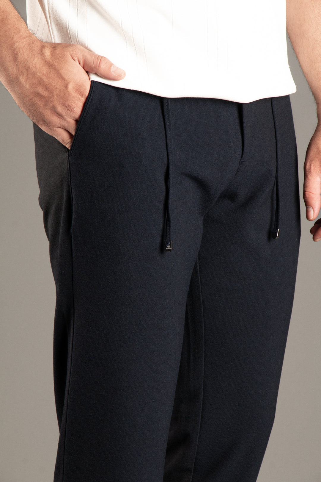 Slim Fit Gofre İpli Jogger