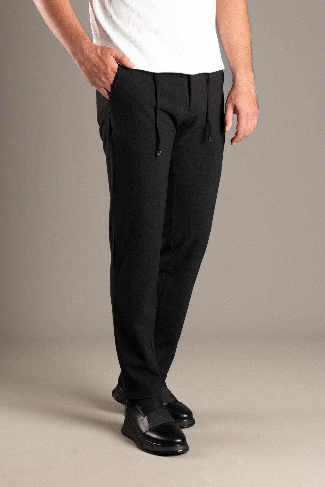 Slim Fit Gofre İpli Jogger