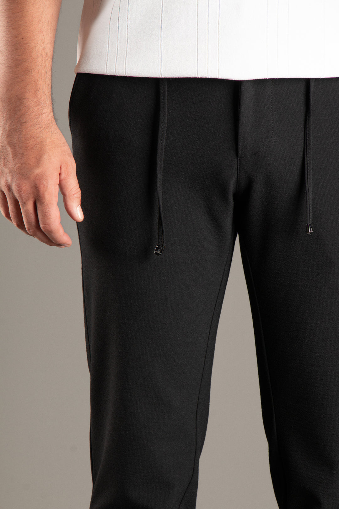 Slim Fit Gofre İpli Jogger