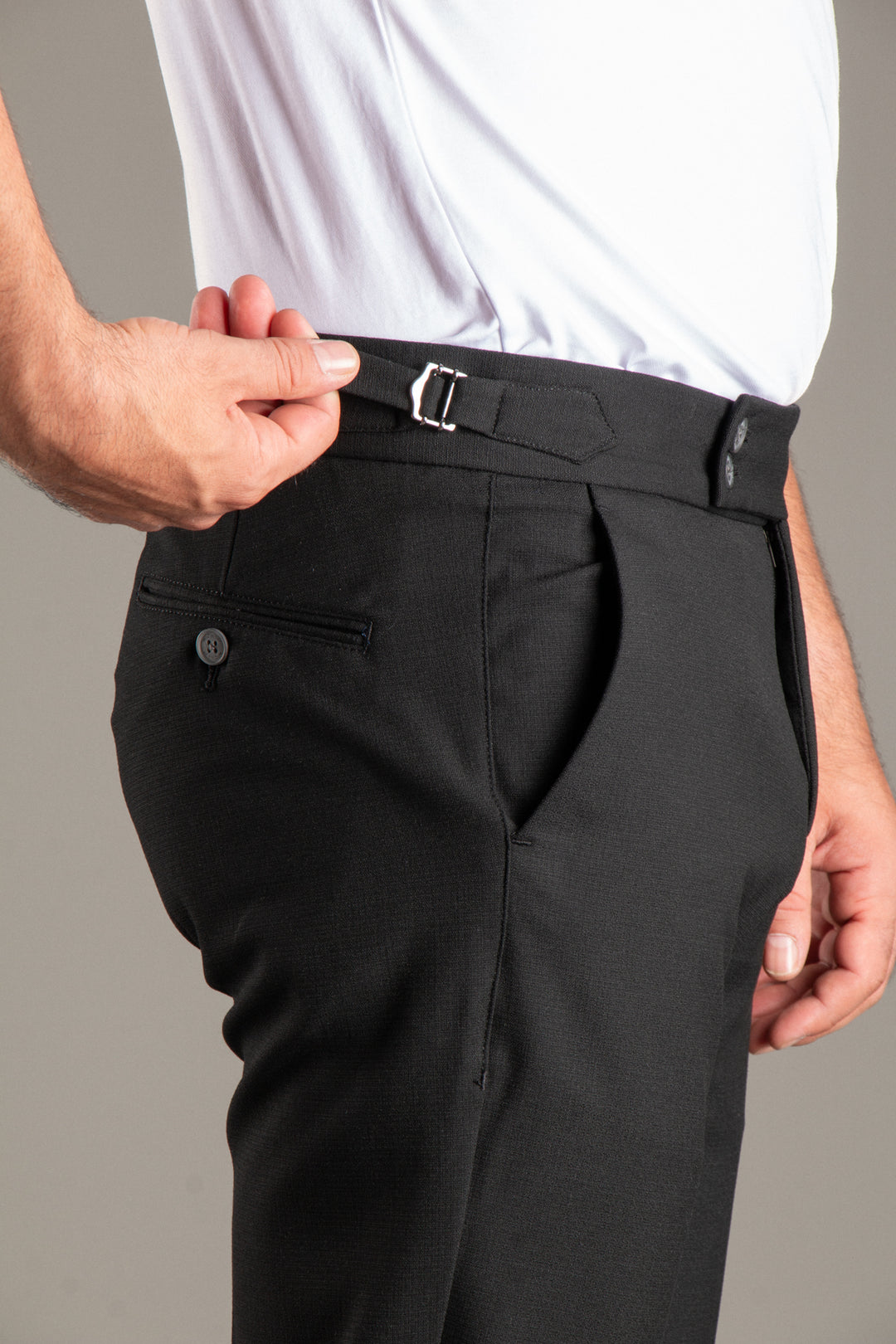 Tokalı Slim Fit Keten Pantolon