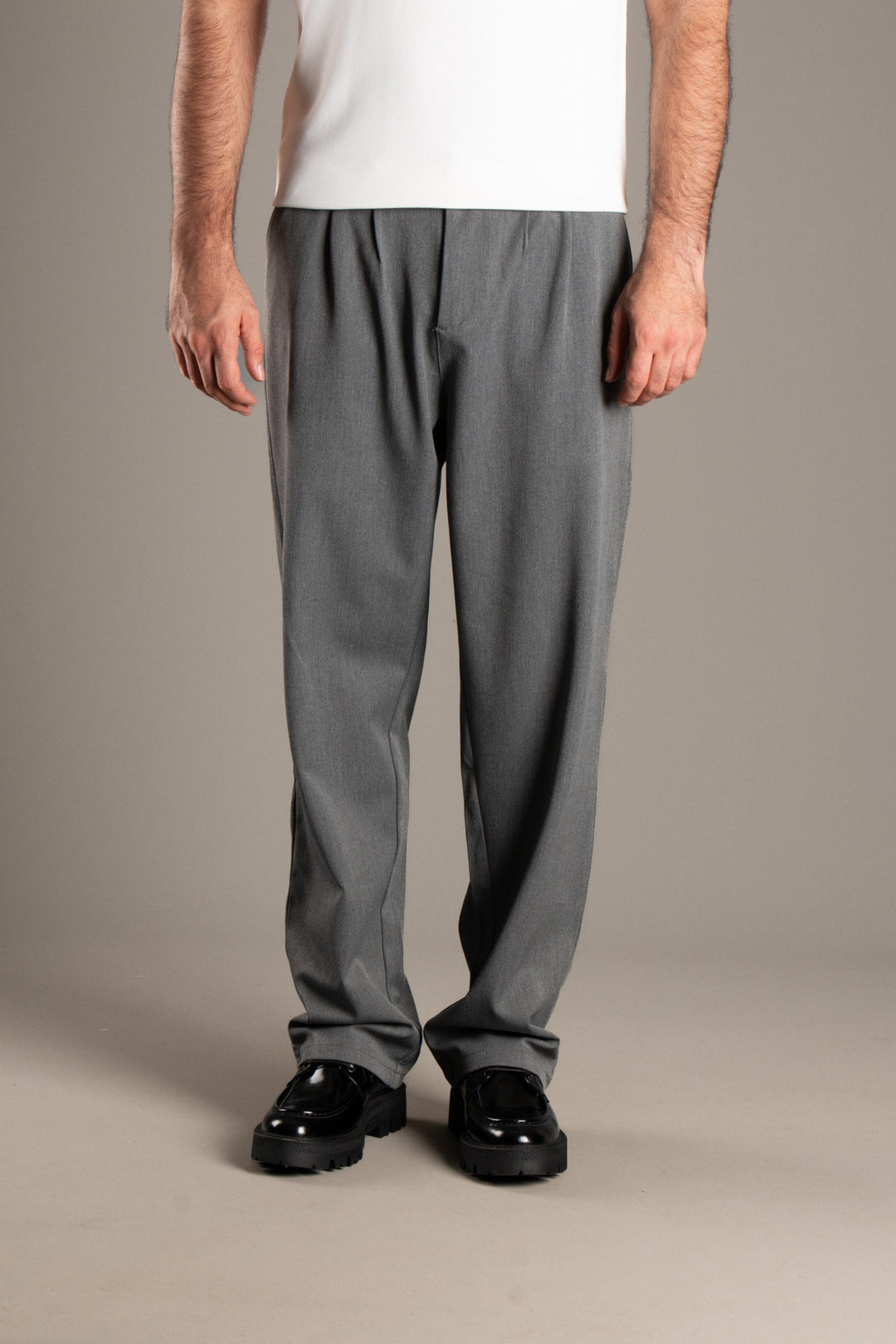 Likralı Kumaş Baggy Pantolon