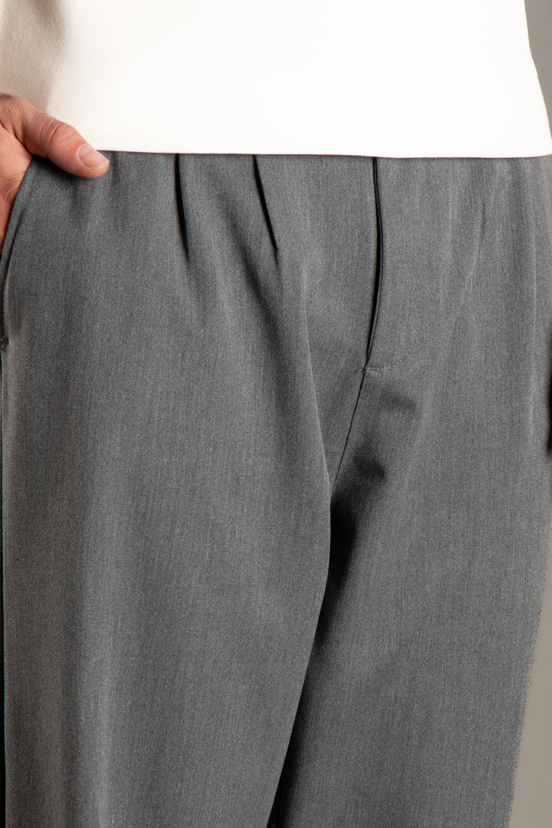Likralı Kumaş Baggy Pantolon