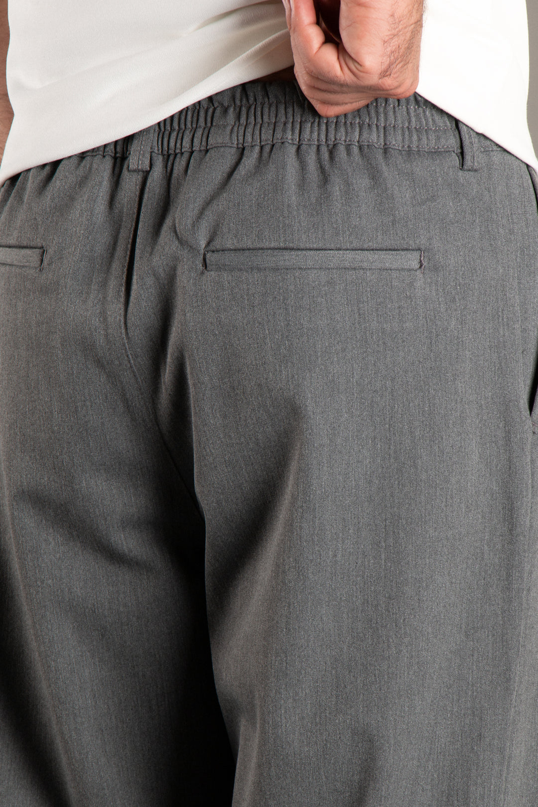 Likralı Kumaş Baggy Pantolon