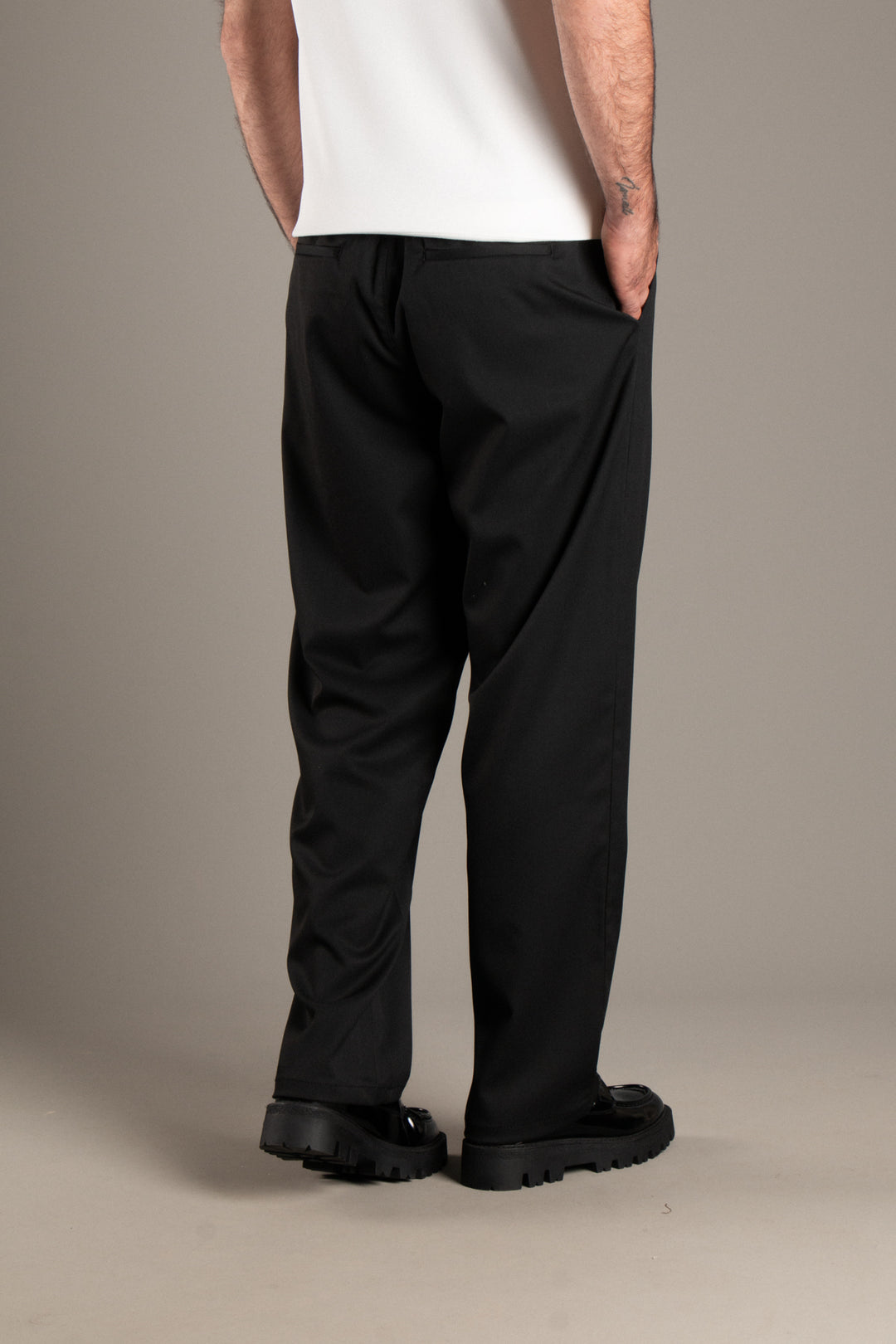 Likralı Kumaş Baggy Pantolon