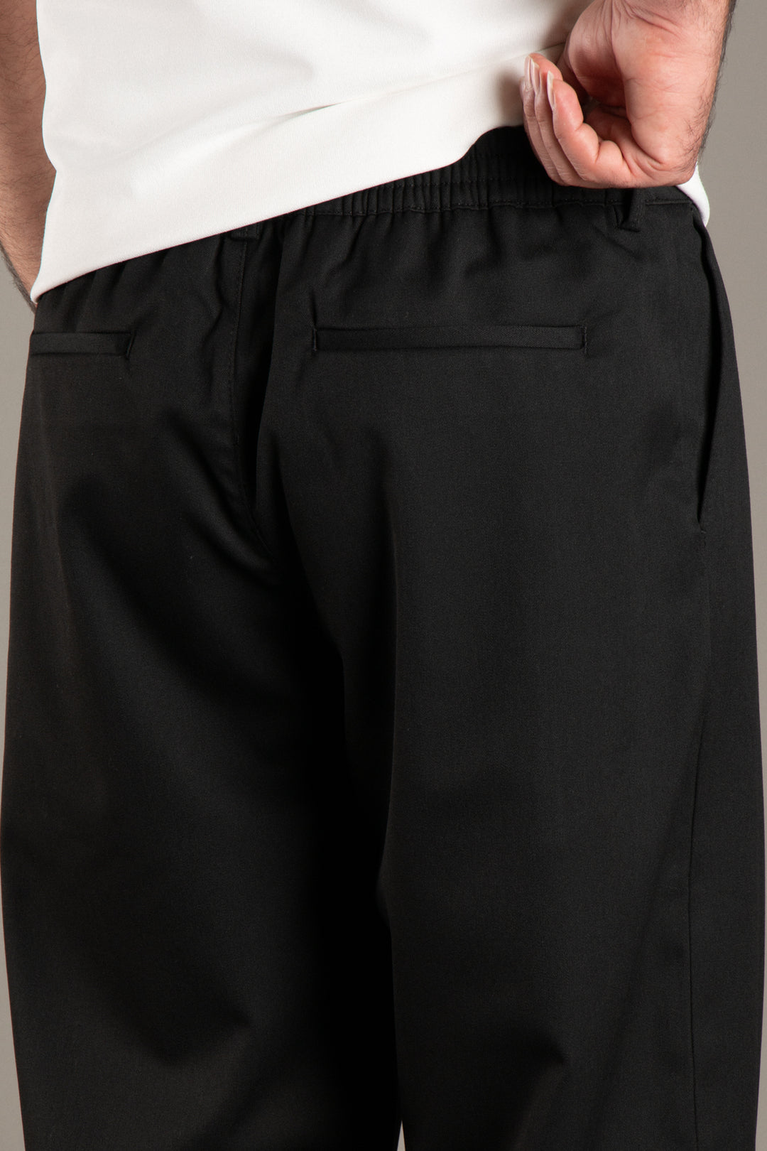 Likralı Kumaş Baggy Pantolon