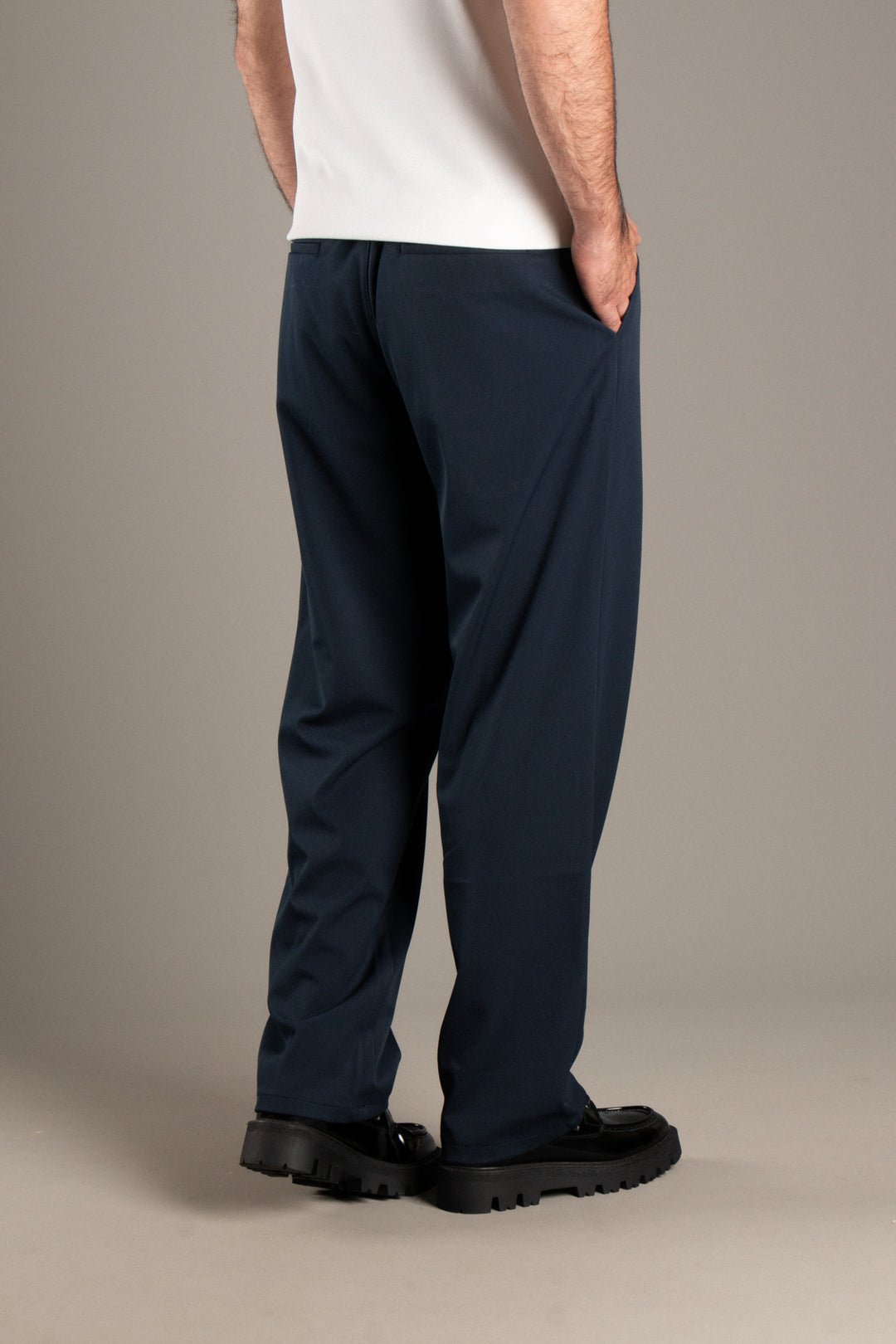 Likralı Kumaş Baggy Pantolon