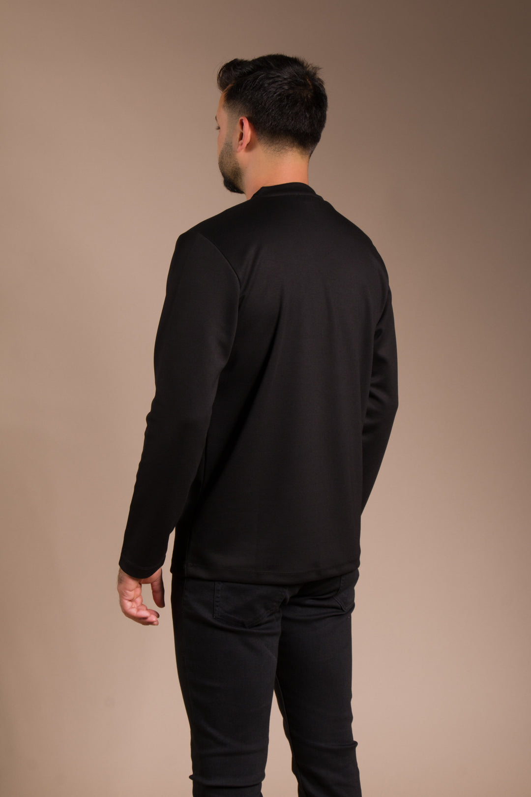 Siyah Basic Soft Sweatshirt