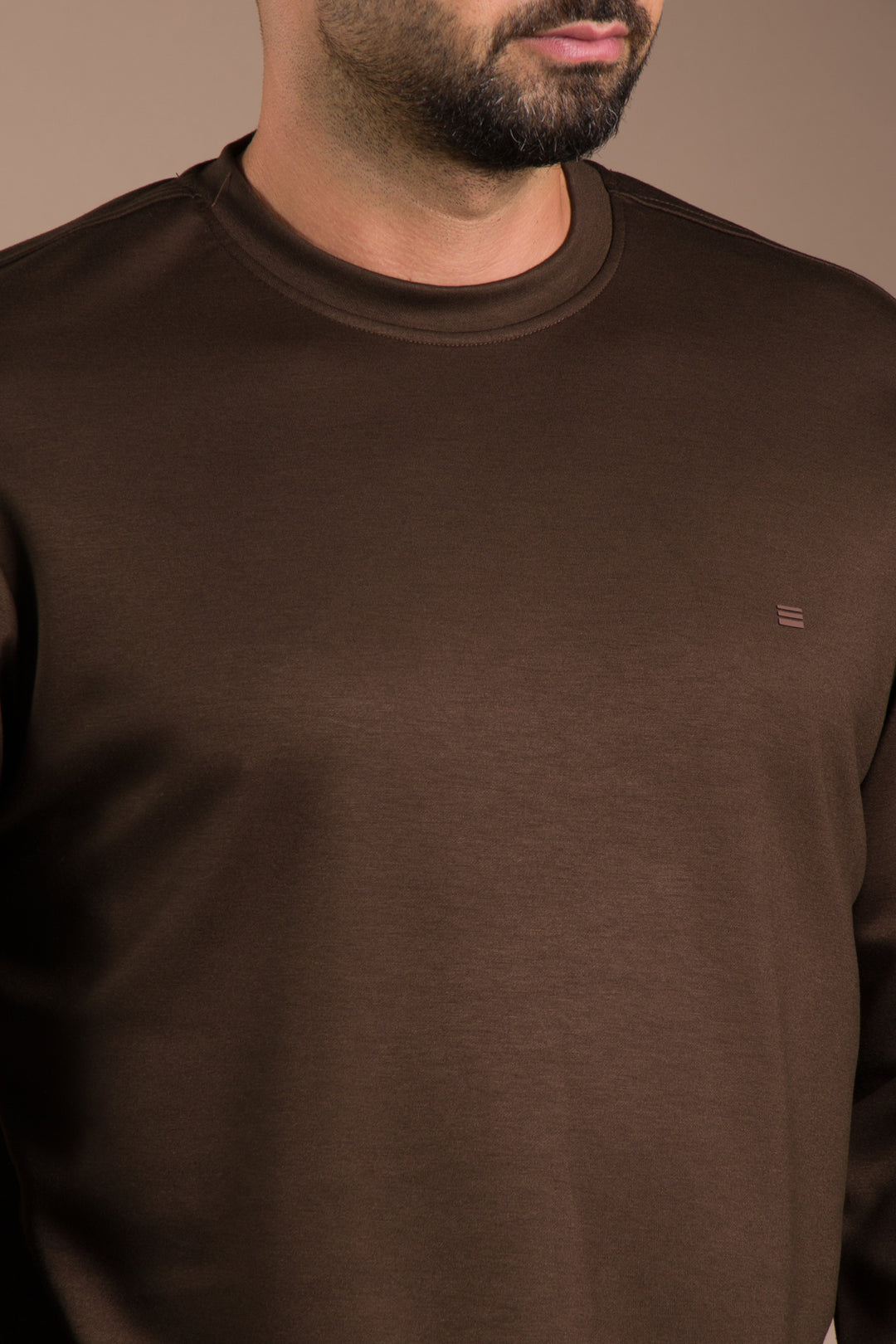 Kahve Basic Soft Sweatshirt