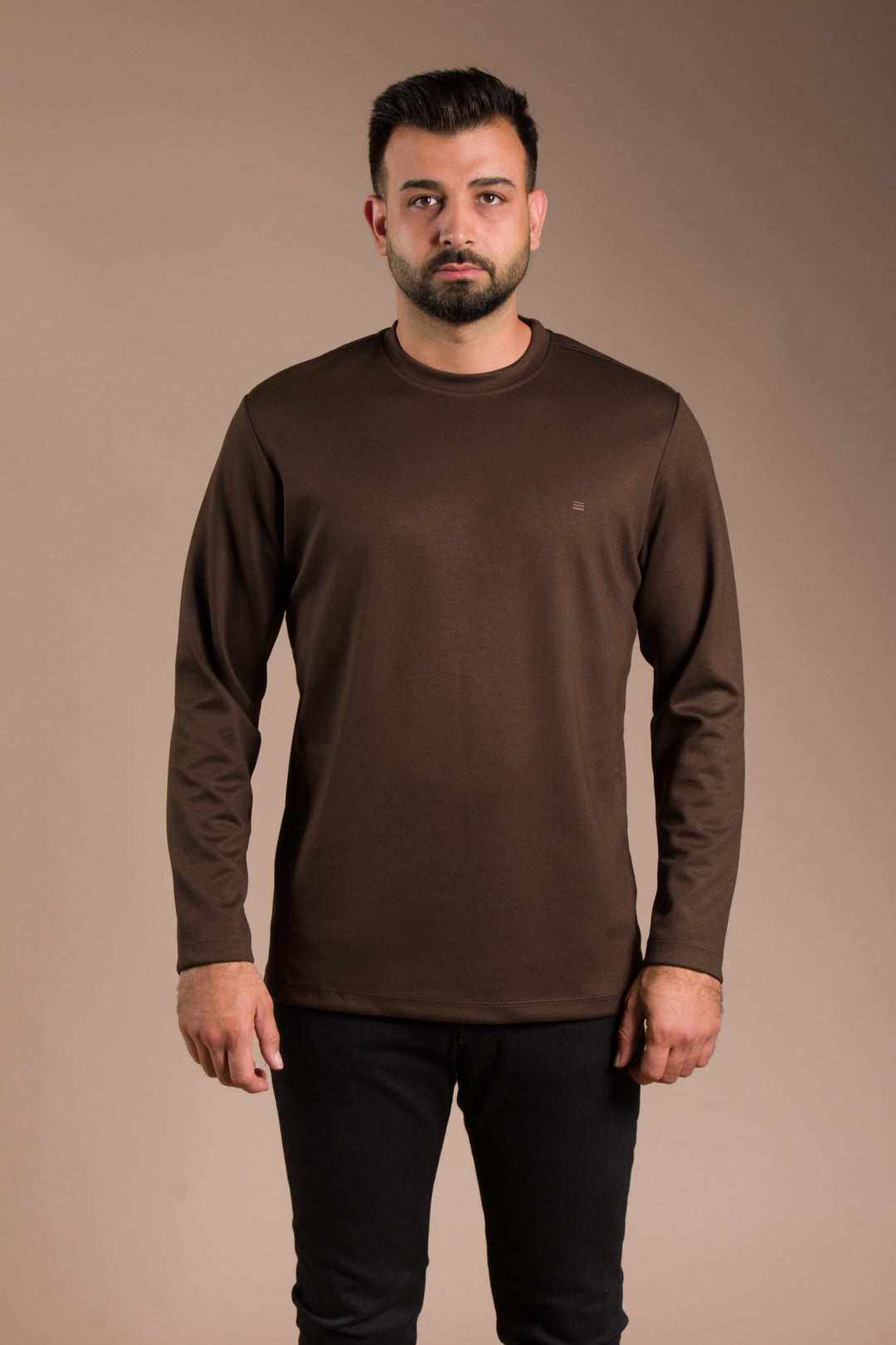 Kahve Basic Soft Sweatshirt