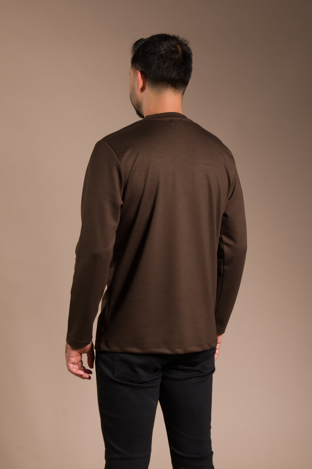 Kahve Basic Soft Sweatshirt