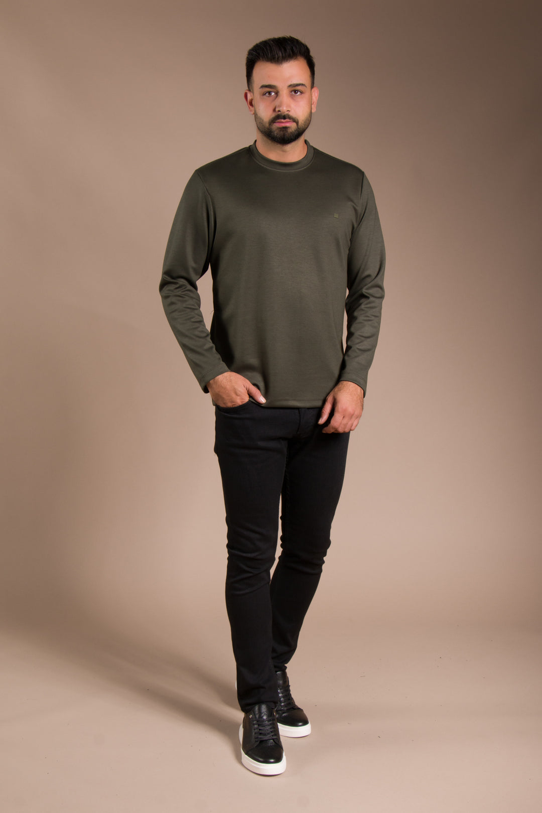 Haki Basic Soft Sweatshirt