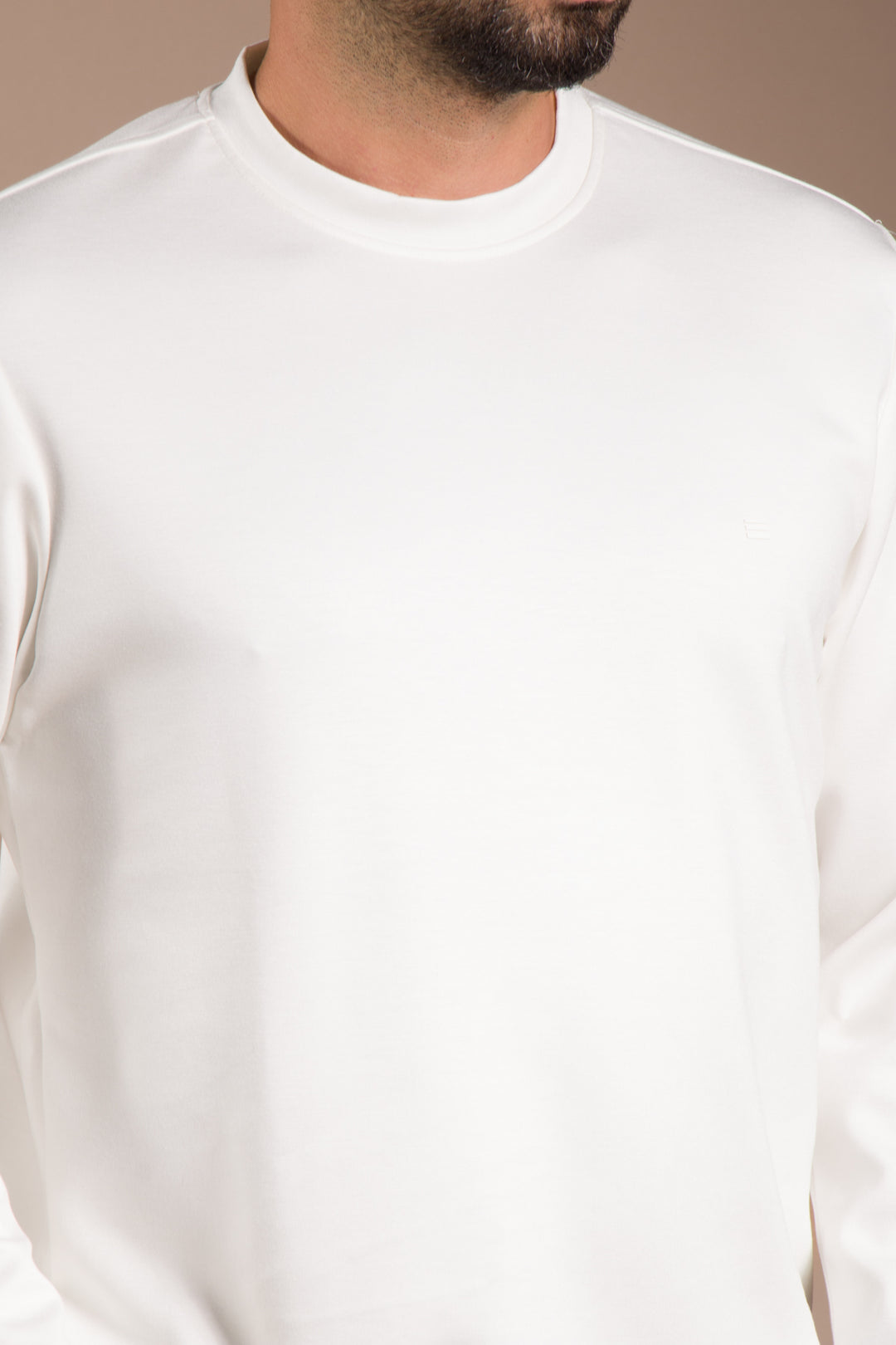 Beyaz Basic Soft Sweatshirt