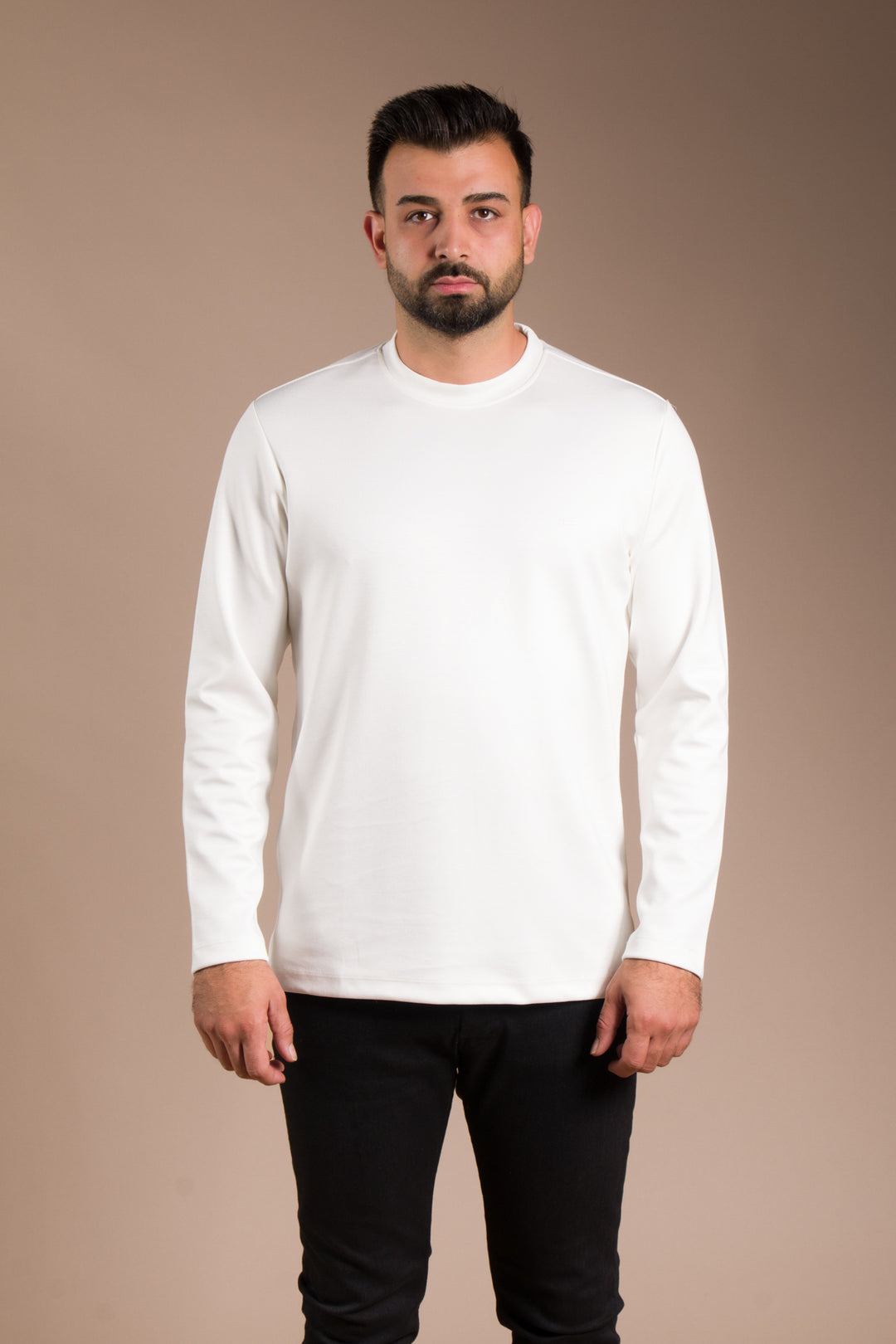 Beyaz Basic Soft Sweatshirt