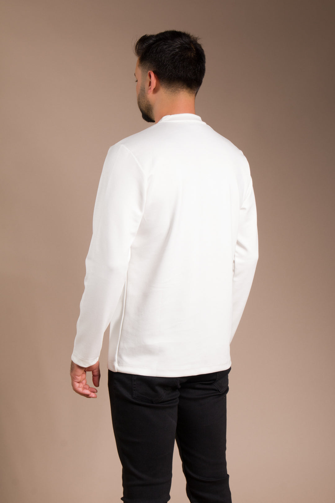 Beyaz Basic Soft Sweatshirt