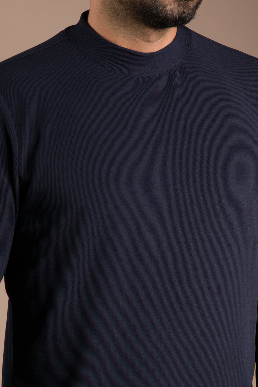 Lacivert Yarım Boğazlı Soft Sweatshirt