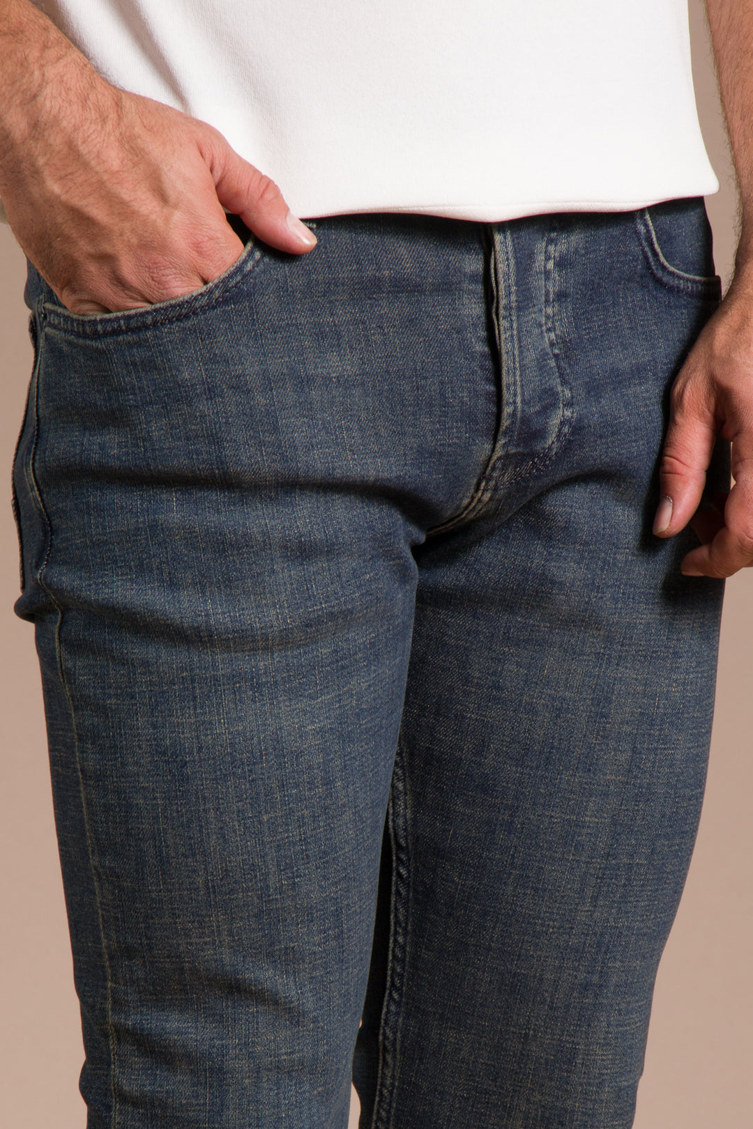 Yeşil Tint Slim Fit Jean