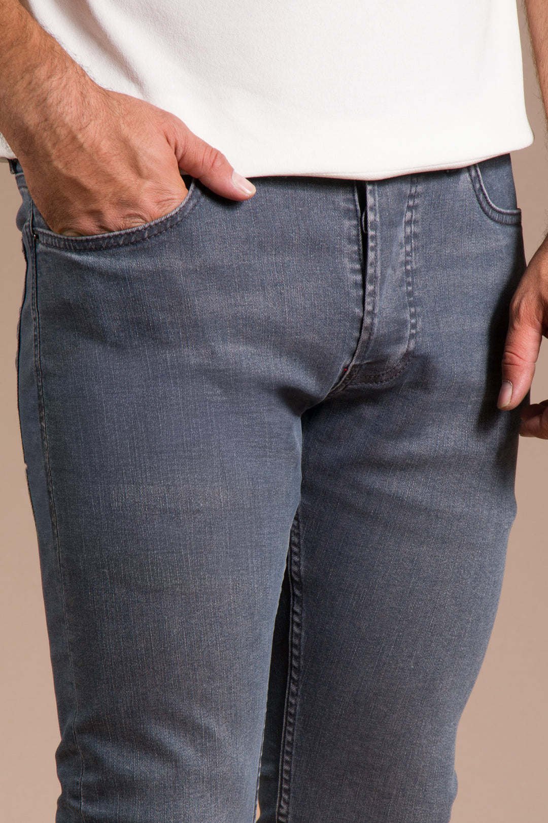 Koyu Gri Slim Fit Jean
