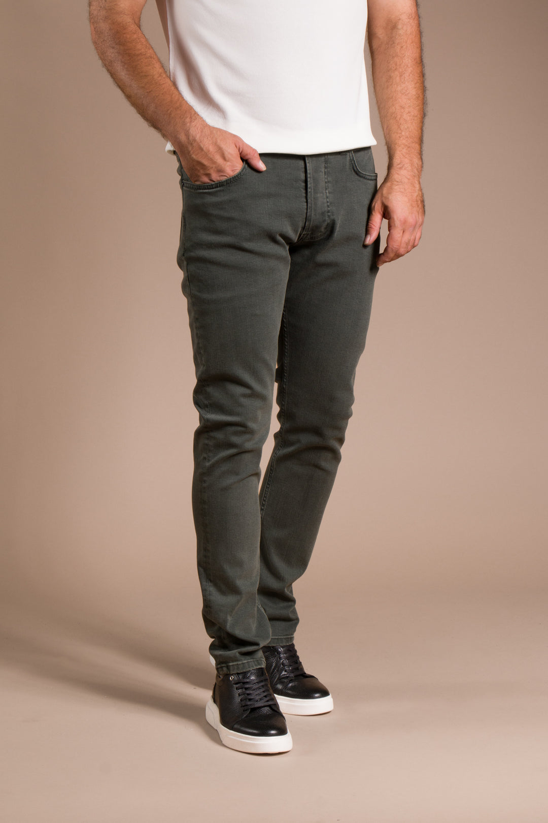 Haki Slim Fit Jean