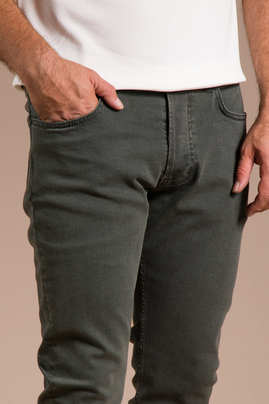 Haki Slim Fit Jean