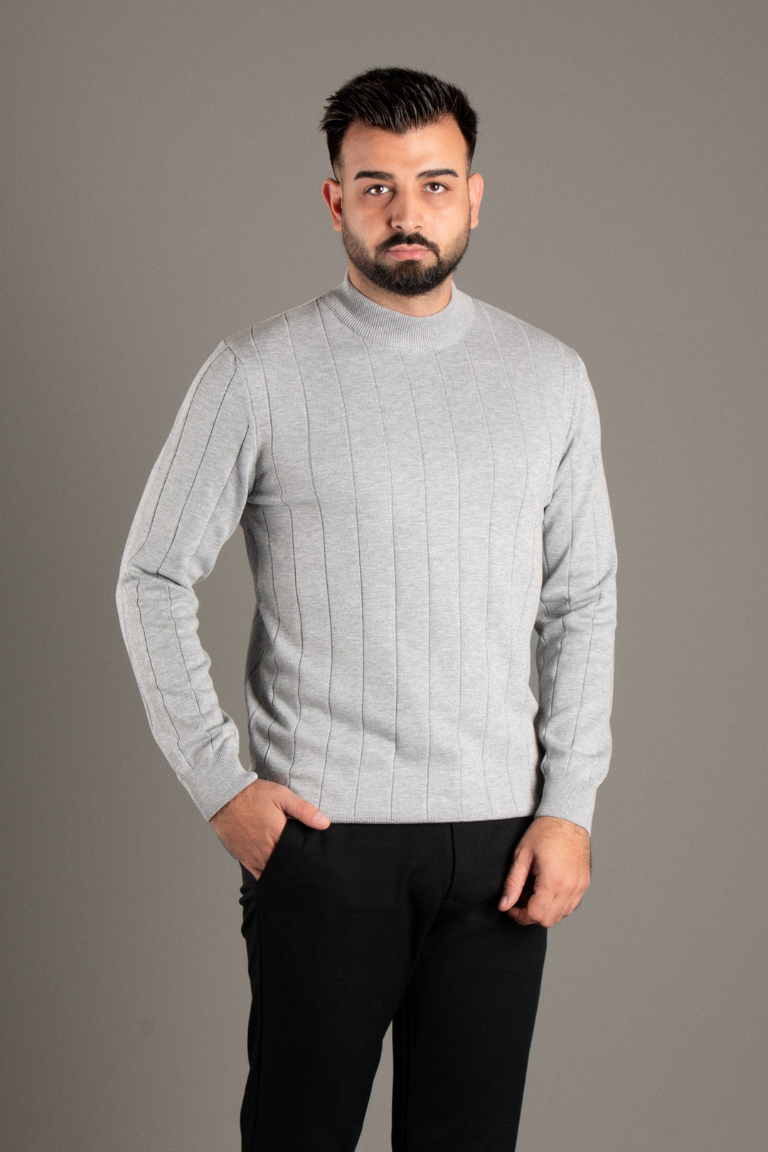 Desenli Balıkçı Triko