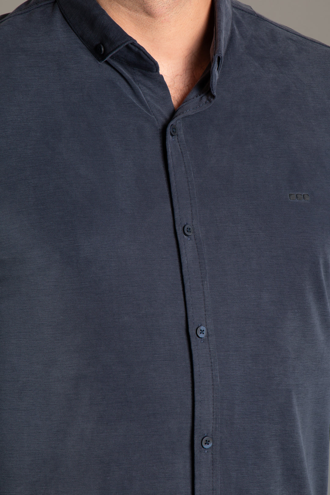 Dokulu Slim Fit Gömlek