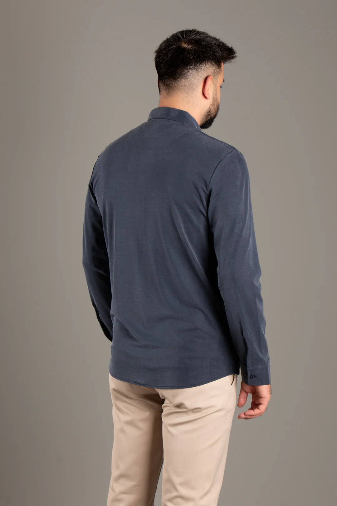 Dokulu Slim Fit Gömlek