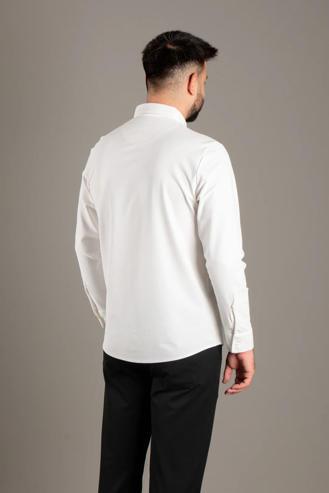 Dokulu Slim Fit Gömlek